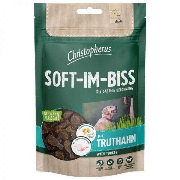 Christopherus Dog Grain Free Soft-Im-Biss Pulyka 125 g