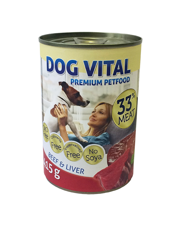 Dog Vital Beef & Liver - marha és szív 415 g