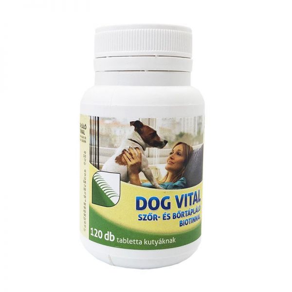 Dog Vital szőr - és bőrtápláló biotinnal 120 db