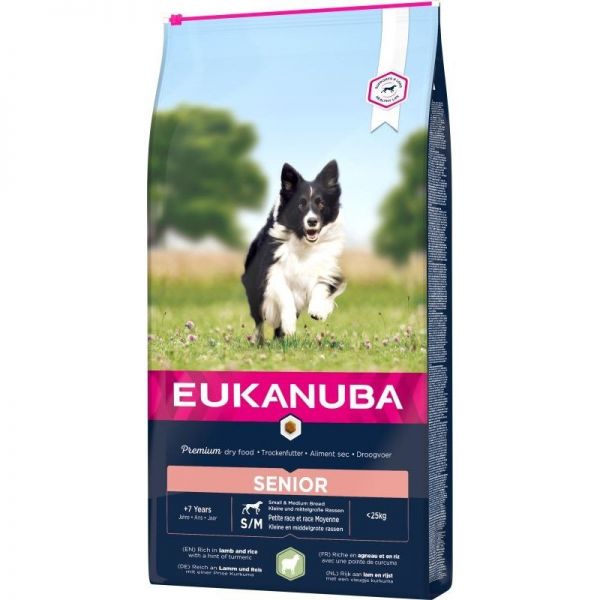 Eukanuba Senior Small & Medium Lamb & Rice 12 kg