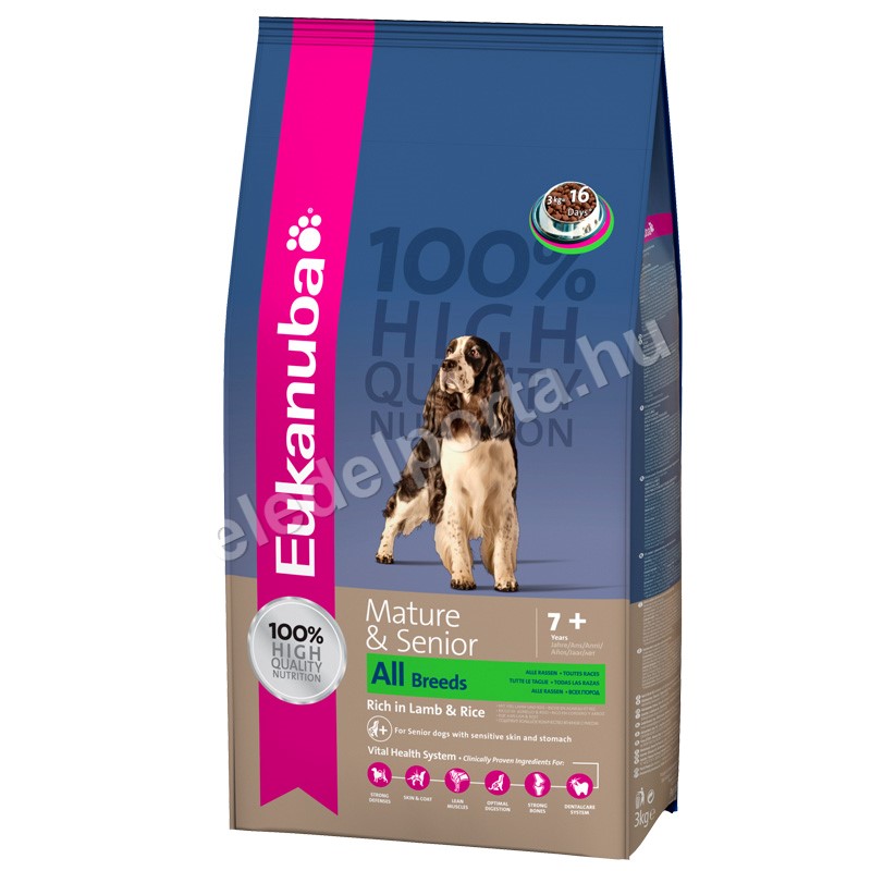 Eukanuba Mature & Senior All Breeds rich in Lamb & Rice