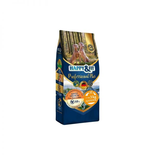 Happy&Fit Professional Plus Adult Medium Fresh Chicken & Millet 18 kg