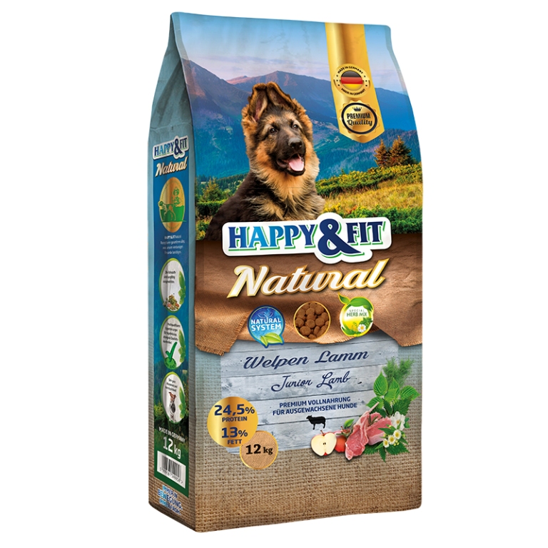 Happy&Fit Natural Welpen Lamm 2x12 kg