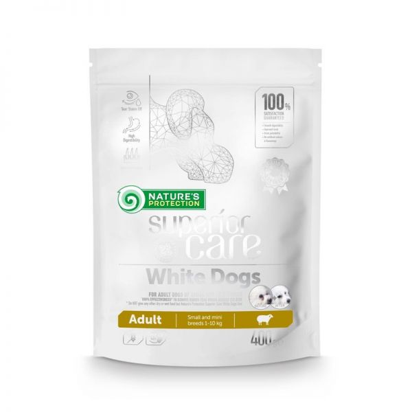 Nature's Protection SC White Dog Adult Lamb Small&mini 400 g