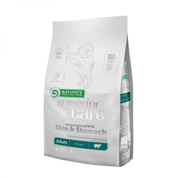 Nature's Protection Dog Adult SC Sensitive Skin&Stomach Lamb 1,5 kg