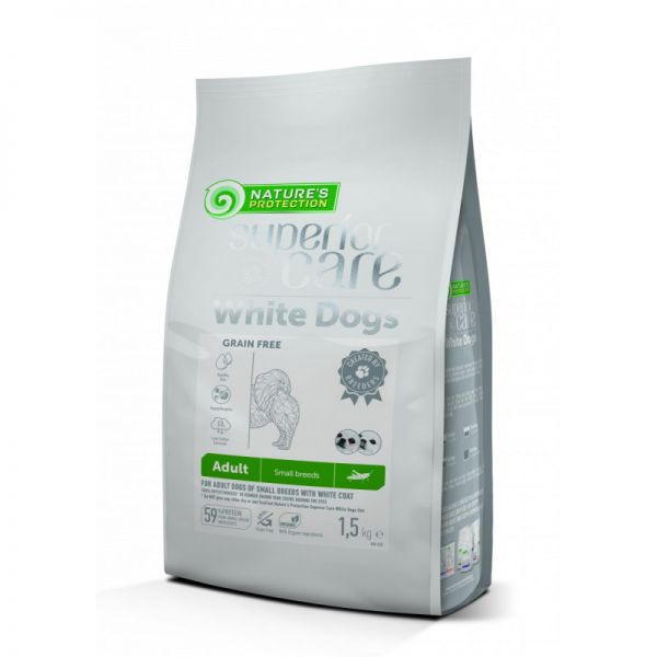 Natures Protection Superior Care White Dog Grain Free Adult Insect Small 10kg