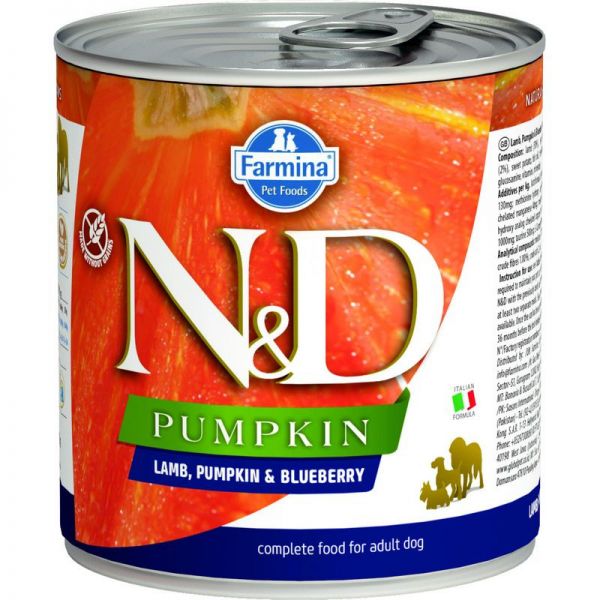 N&D PUMPKIN Dog Lamb (bárány, áfonya és sütőtök) 285 g