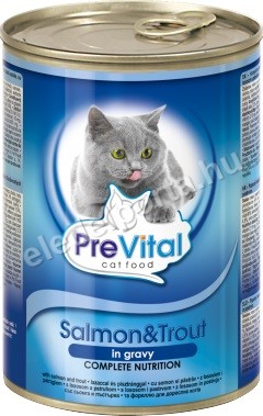 PreVital lazac és pisztráng mártásban 415 g