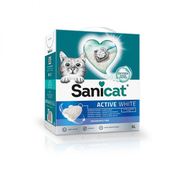 Sanicat Active White ultra csomósodó macskaalom 6 L