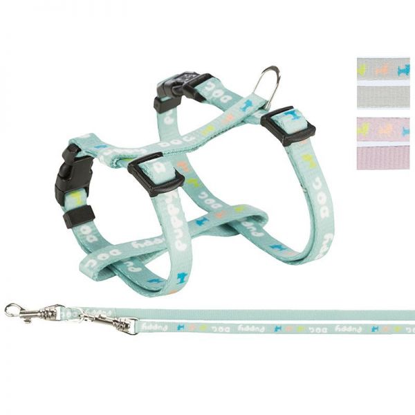 Trixie Junior Puppy Hám+póráz 23–34 cm/8mm 2m - menta