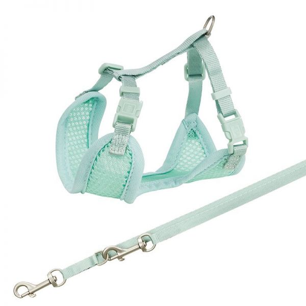 Trixie Junior Puppy Soft Hám+póráz 26–34 cm/10mm 2m - menta