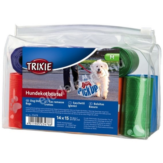 Trixie M-es kutyapiszok zacskó (14 x 15 db)