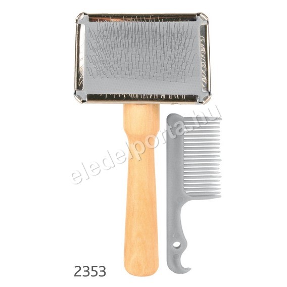 Trixie mini fa kefe + tisztító fésű
