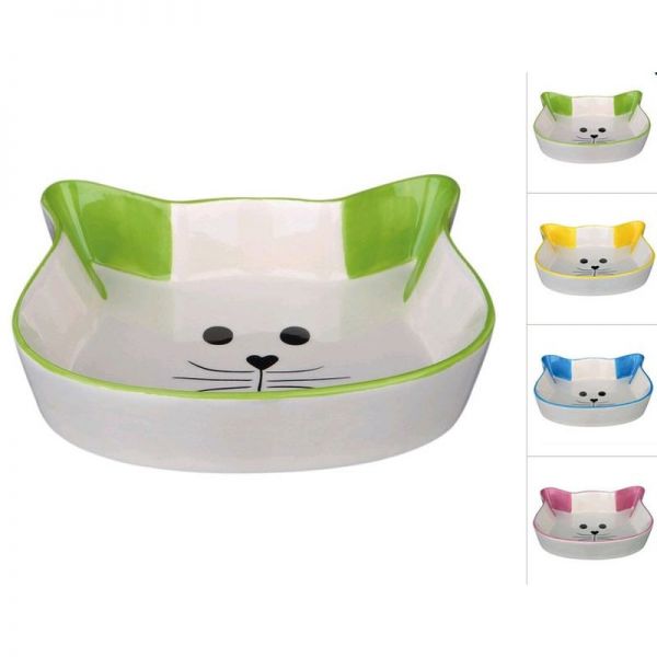 Trixie Kerámia tál - cicafej formájú 0,25 l/12 cm
