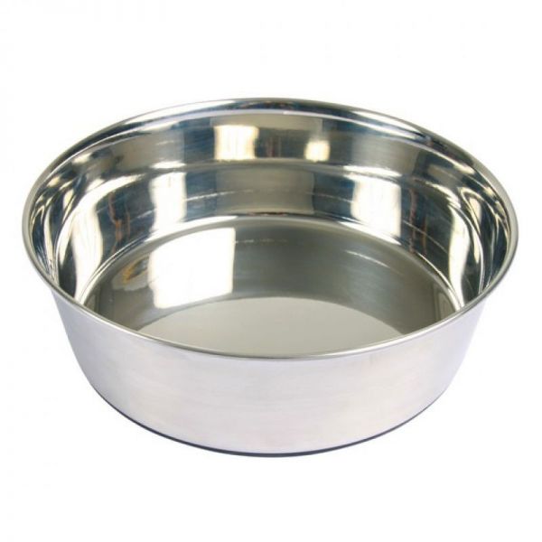 Trixie Rozsdamentes fém tál gumitalppal 1,7 L/21 cm