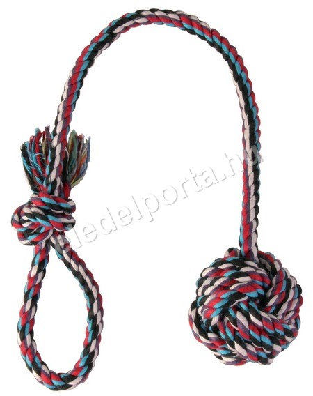 Trixie Denta Fun labda kötélből (7 cm/50 cm)