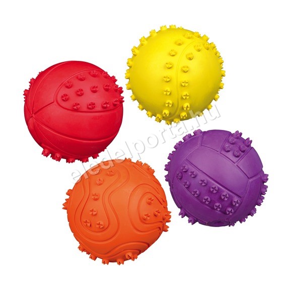 Trixie sípoló tüskés gumilabda (6 cm)