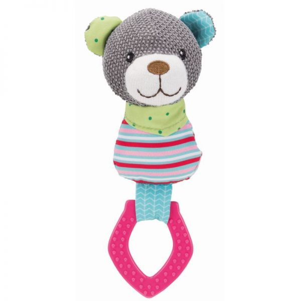 Trixie Junior Szövet Medve Karikával 23 cm