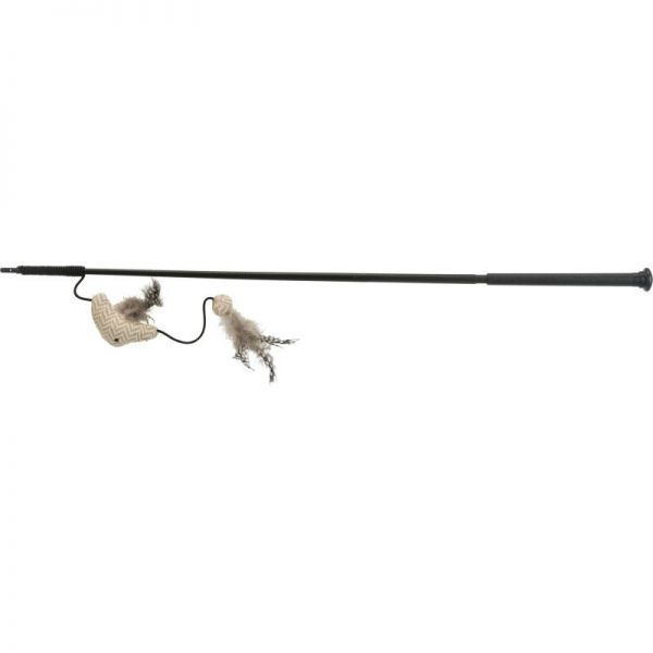 Trixie XXL Macska Pálca Szövethallal, tollakkal 65 cm
