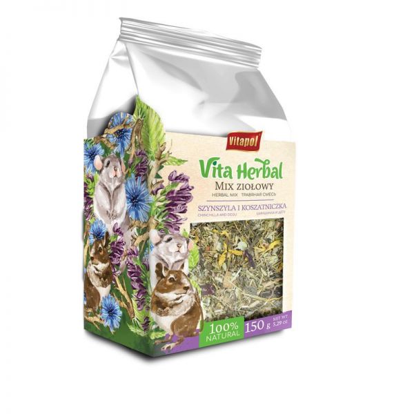 Vitapol Vita Herbal Csincsilla és Degu Gyógynövény Keverék 150 g