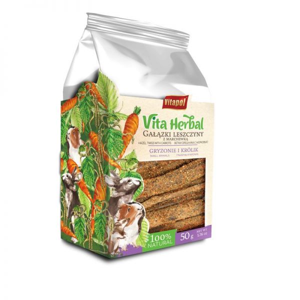 Vitapol Vita Herbal Mogyorógallyak Sárgarépával 50 g