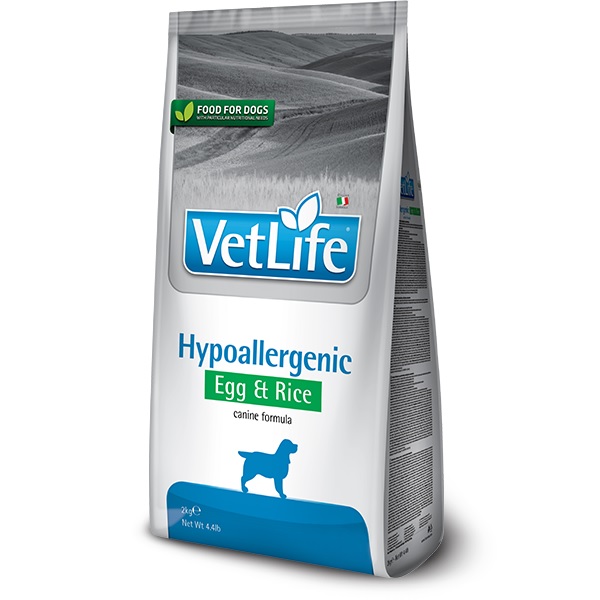 Vet Life Dog  Hypoallergenic Egg & Rice 12 kg