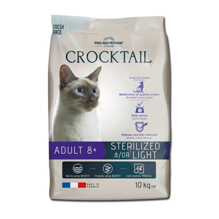 Flatazor Crocktail Adult 8+ Sterilized &/or Light 10 kg