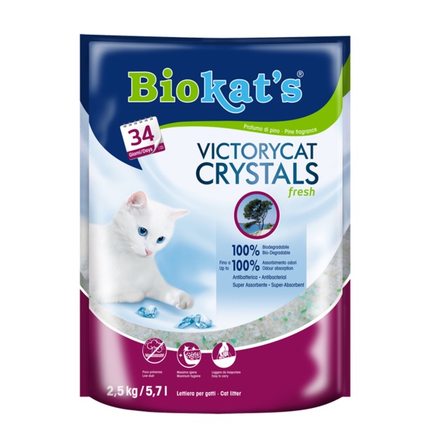 Biokat’s VictoryCat Crystal Fresh szilikonos macskaalom (5,7 L)