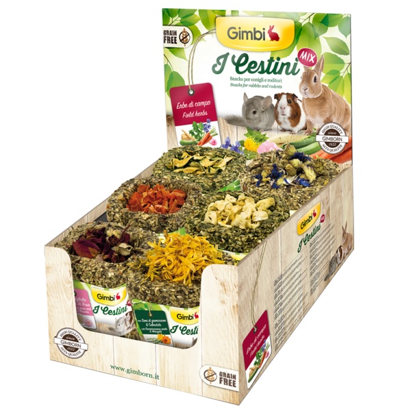 Gimbi Mix Rágcsáló kosárka (12x75 g)