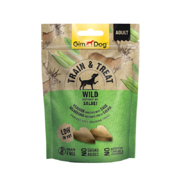 GimDog Train & Treat Wild and Salbei snack   125 g
