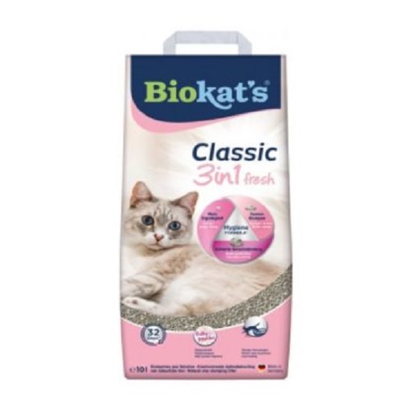 Biokat’s Classic Fresh 3in1 Bébi Púder   10 l