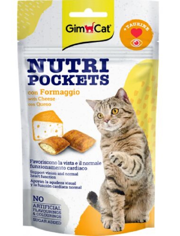 GimCat Snack Nutripockets Sajt & Taurin   60 g