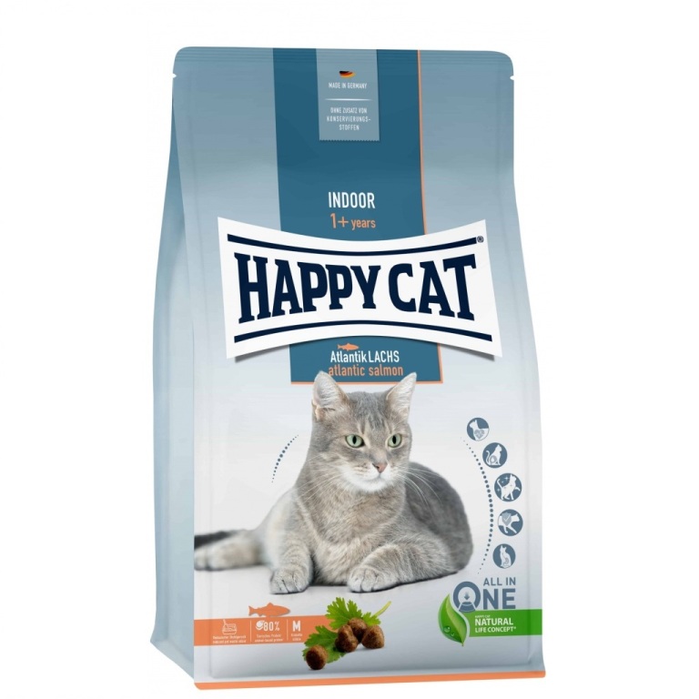 Happy Cat Adult Indoor Salmon 4 kg