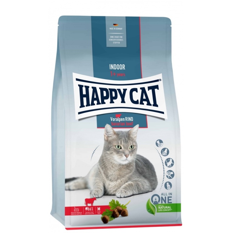 Happy Cat Adult Indoor Rind 4 kg