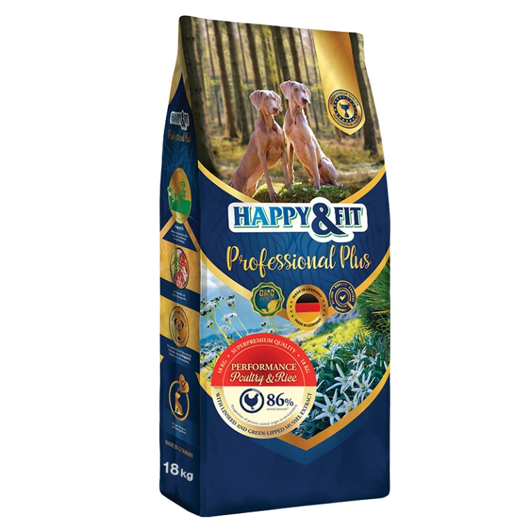 Happy&Fit Professional Plus Performance Poultry&Rice 18 kg