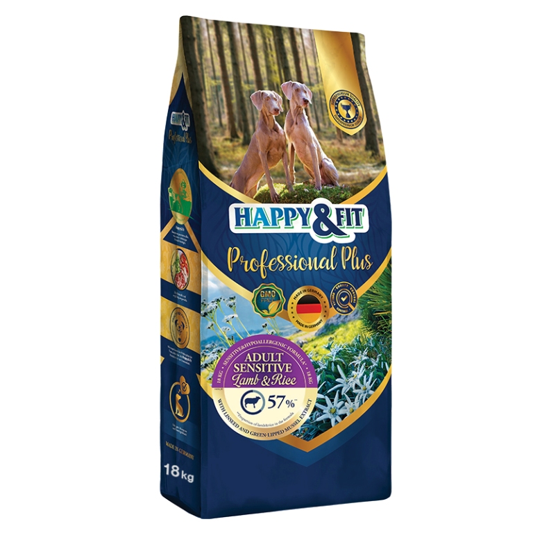 Happy&Fit Professional Plus Adult Sensitive Lamb&Rice 2x18 kg
