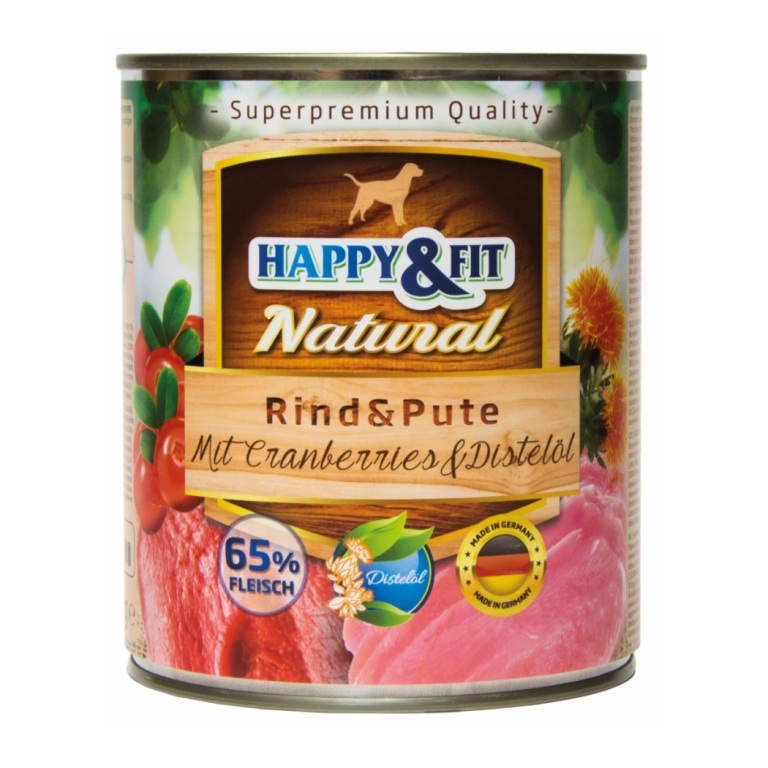 Happy&Fit Natural Rind & Pute (marha és pulyka) 800 g