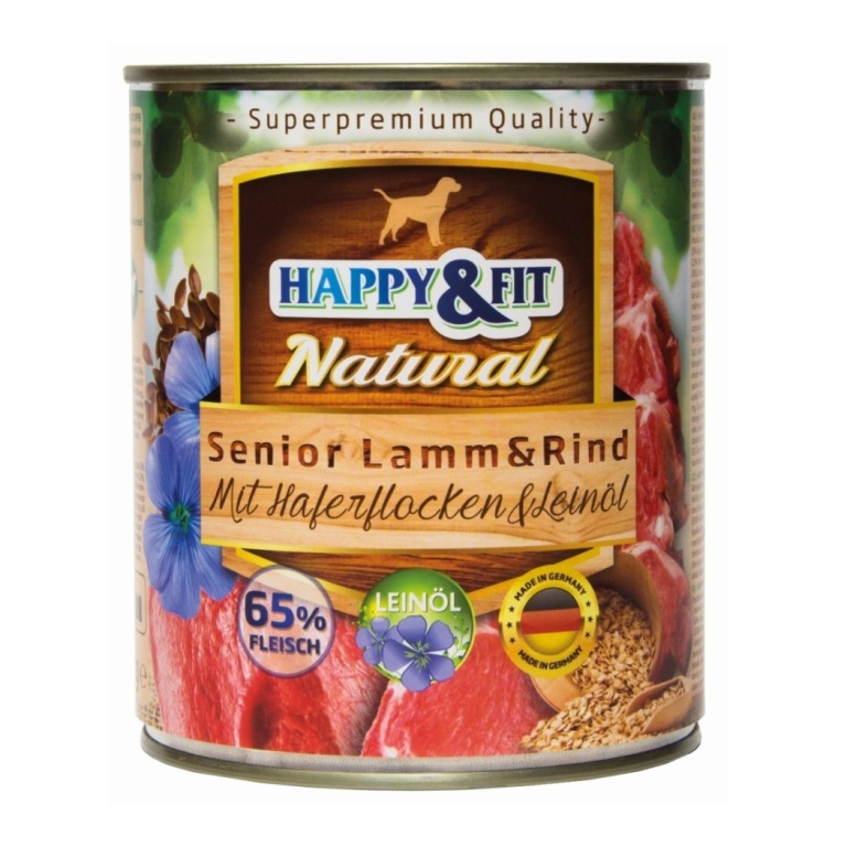 Happy&Fit Natural Senior Lamm & Rind (bárány és marha) 800 g