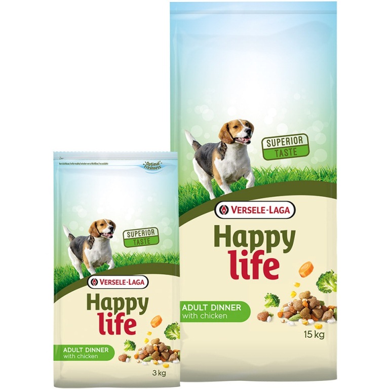 Happy Life Adult Chicken Dinner 15 kg