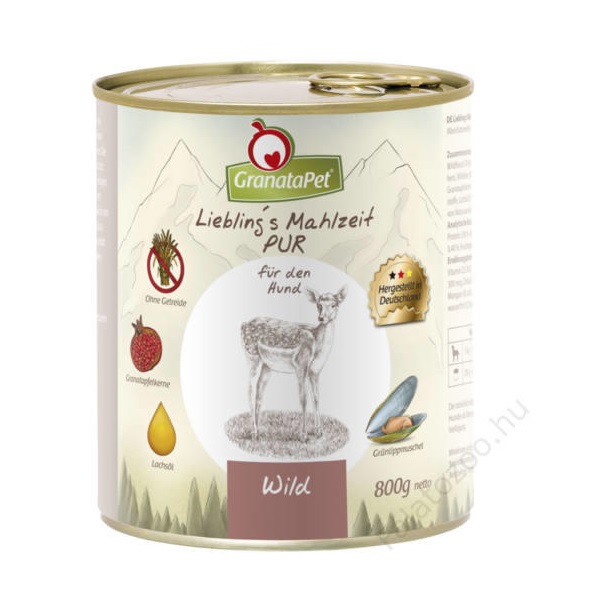 Granatapet Liebling's Mahlzeit wild PUR 6x800 g