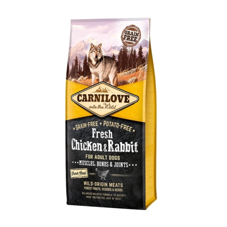 CarniLove Fresh Adult Chicken & Rabbit (csirke-nyúl) 12 kg