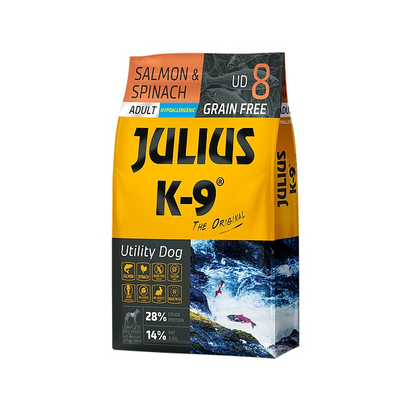 Julius K-9 Utility Dog Hypoallergenic Adult Salmon & Spinach 3 kg