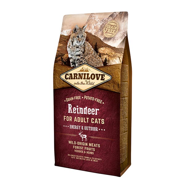 Carnilove Cat Adult Reindeer Energy & Outdoor (rénszarvas) 2 kg