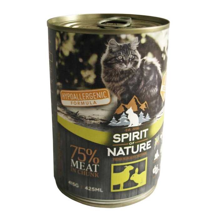 Spirit of Nature Cat Bárányhússal és nyúlhússal 415 g