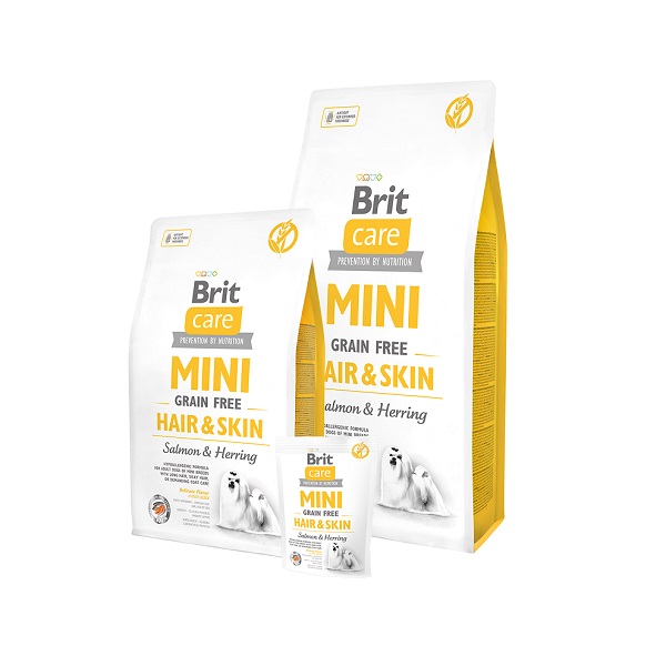 Brit Care Mini Grain Free Hair&Skin Salmon & Herring 400 g