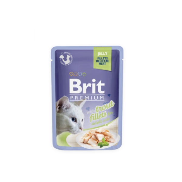 Brit Premium Delicate Fillets in Jelly with Trout 24x85 g