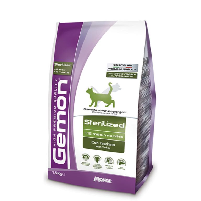 Gemon Cat Sterilized Turkey 1,5 kg