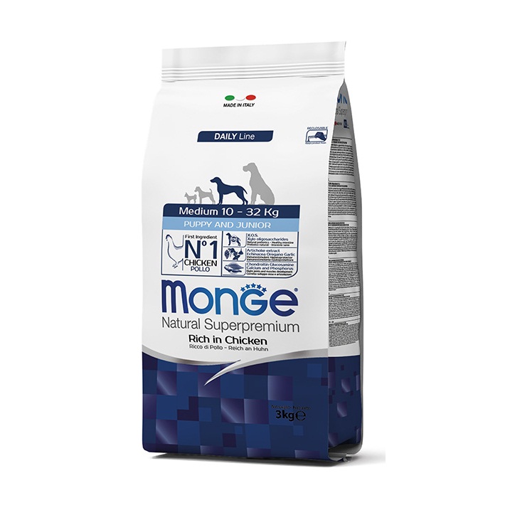 Monge Daily Line Medium Puppy & Junior Chicken 3 kg