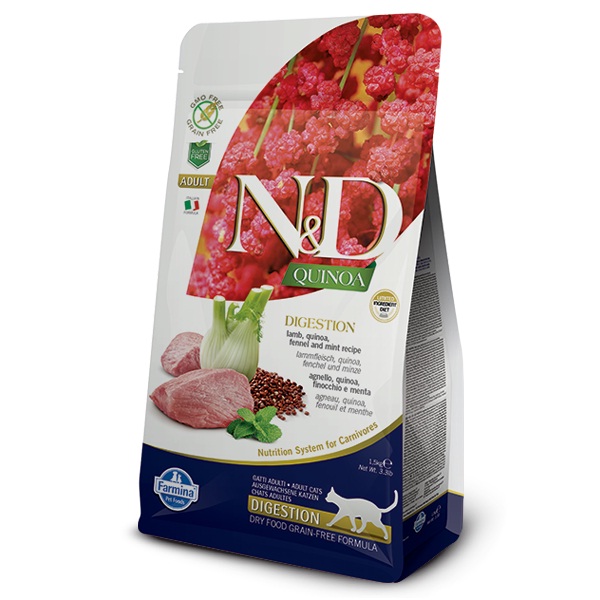 N&D Cat Adult QUINOA Digestion - bárány 300 g