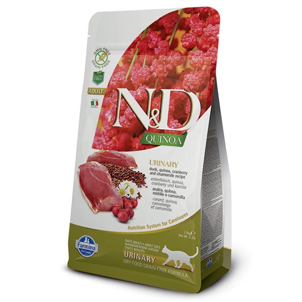 N&D Cat Adult QUINOA Urinary - kacsa 300 g